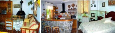 Cocina, sal&oacute;n y dormitorio